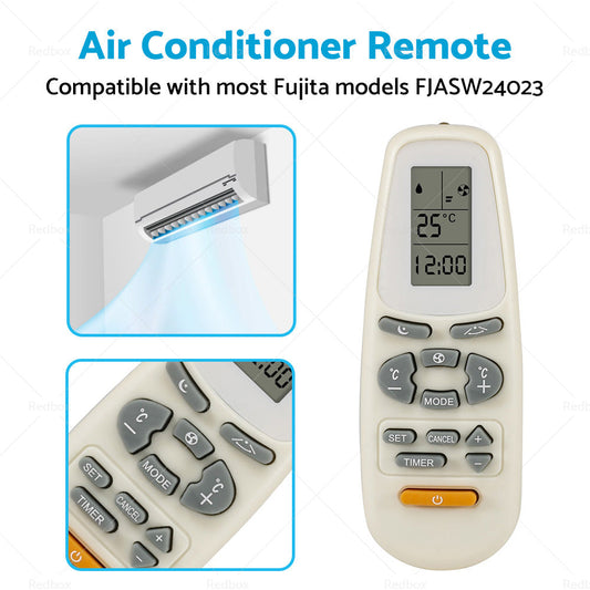 Air Conditioner Remote Control Replacement Suitable for Fujita models FJASW24023-1