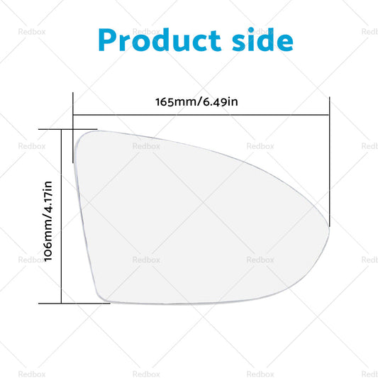 Suitable for VW GOLF MK7 MK7.5 13-18 Right Mirror Glass Heated Convex with Base-1