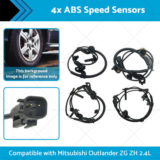 4670A576 4x ABS Speed Sensors Suitable for Mitsubishi Outlander ZG ZH 2. 4L 06-12-1