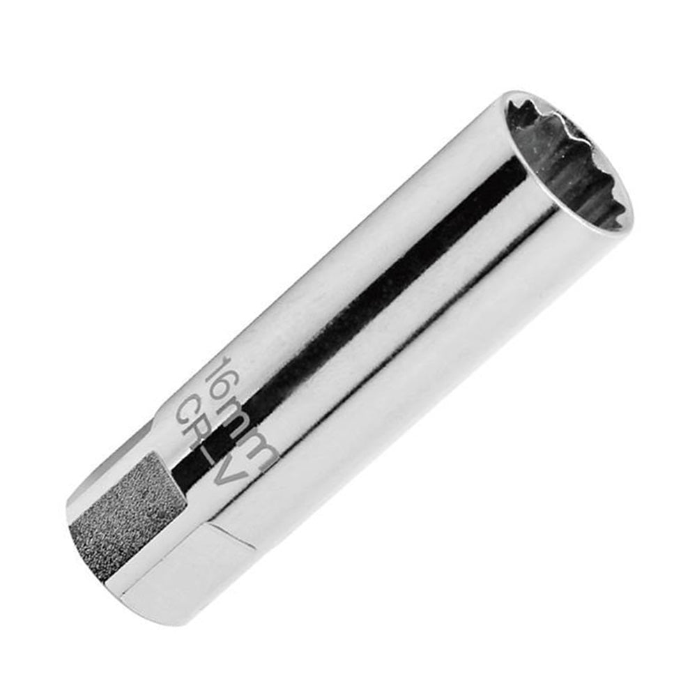 14mm and 16mm 12 Point Deep Thin Wall Spark Plug Socket 3/8 Inch Drive Suitable For Auto Car Removal-4
