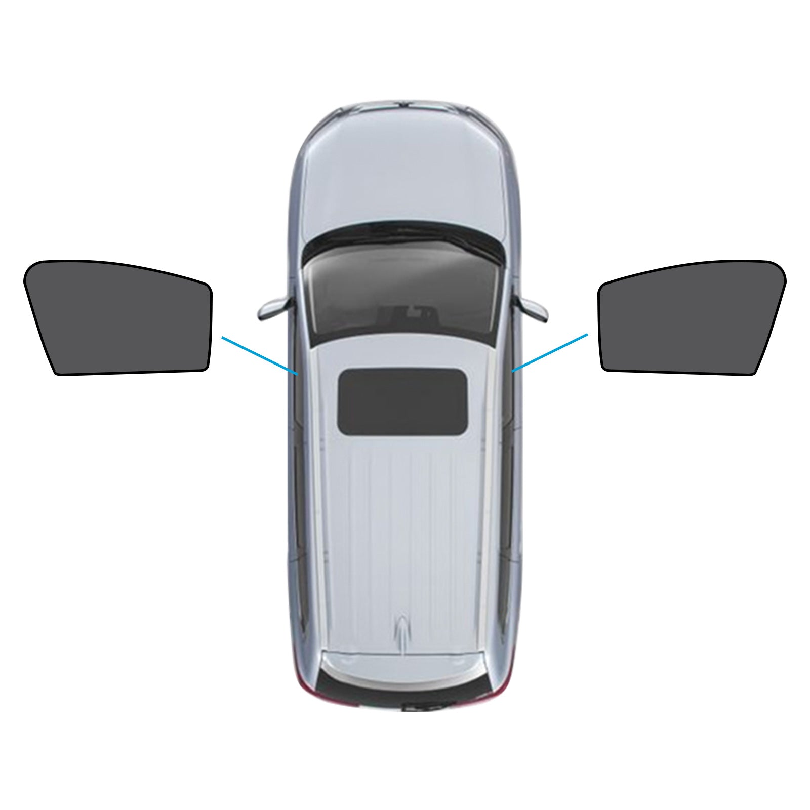 Car Window Magnetic Mesh Sun Blind Shades Suitable for MG4 2023-2025-2