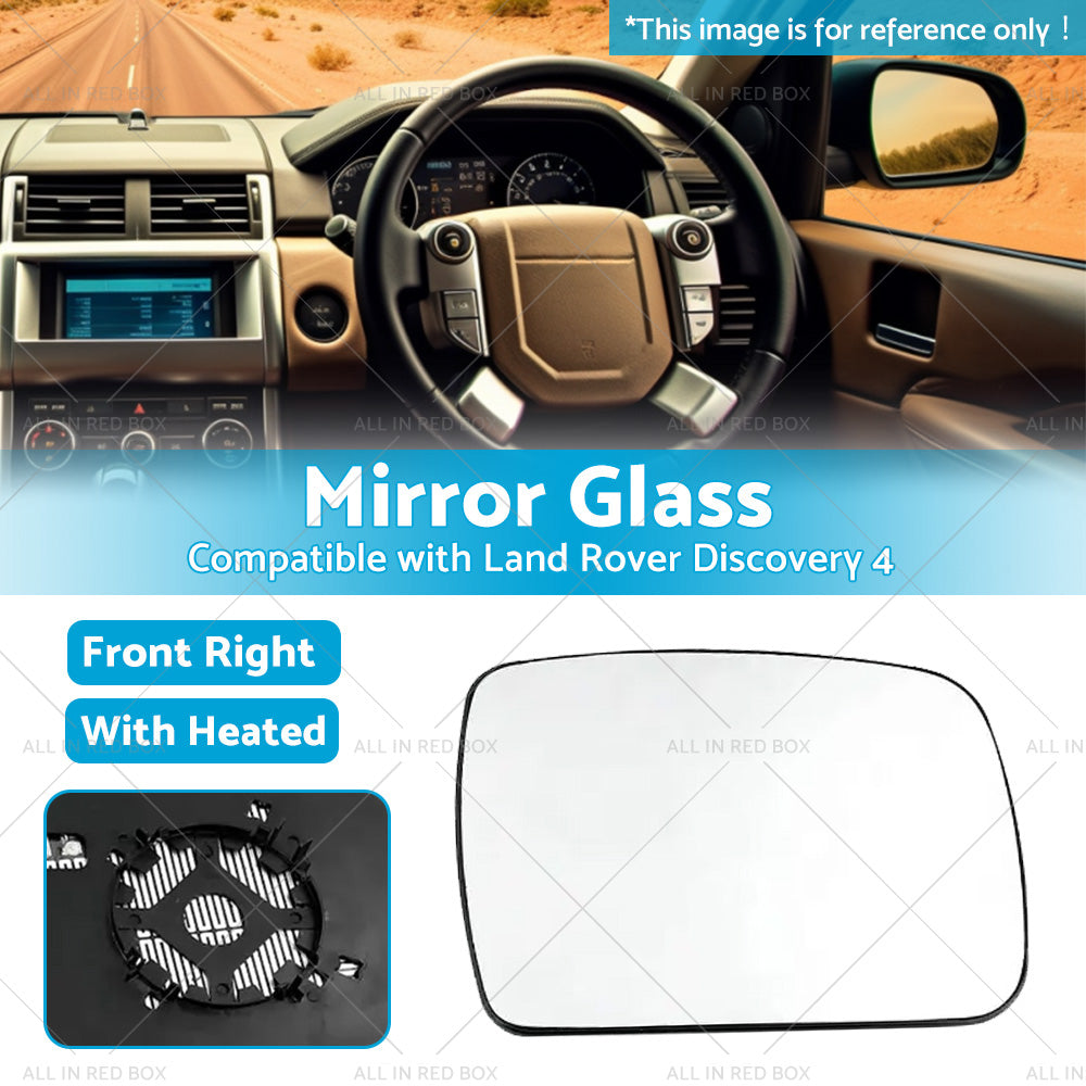 Right Side Mirror Glass Suitable for Land Rover Discovery 4 2009 -2013 w  Heated-2