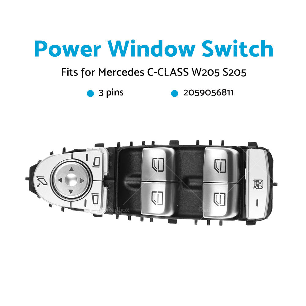 A2059056811 Master Power Window Control Switch For Mercedes C-CLASS W205 S205-3