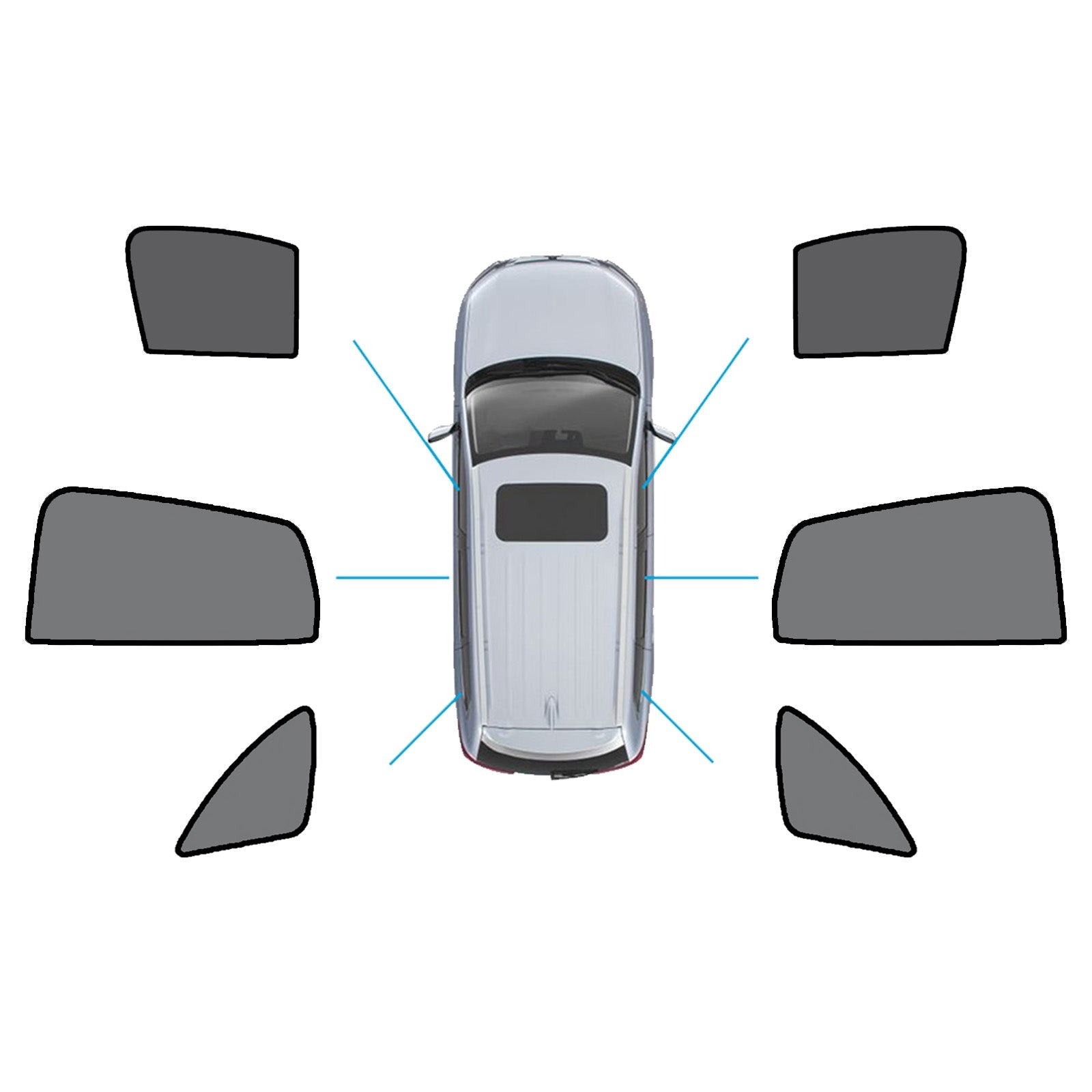 Window Sun Shades Magnetic Mesh Accessories Suitable for Mercedes-Benz GLA 20-On-0