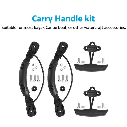For Canoe Boat Kayak Side Mount Carry Handles w or  Pull T-Handle  and  Cord  and  Pad Eye-1