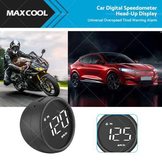 Car Digital Speedometer GPS Head Up Display MPH or KM Overspeed Tired Warning Alarm-0