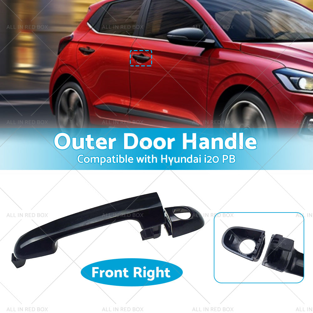 Front Right Exterior Outer Door Handle Suitable for Hyundai i20 PB 2009-2015-2