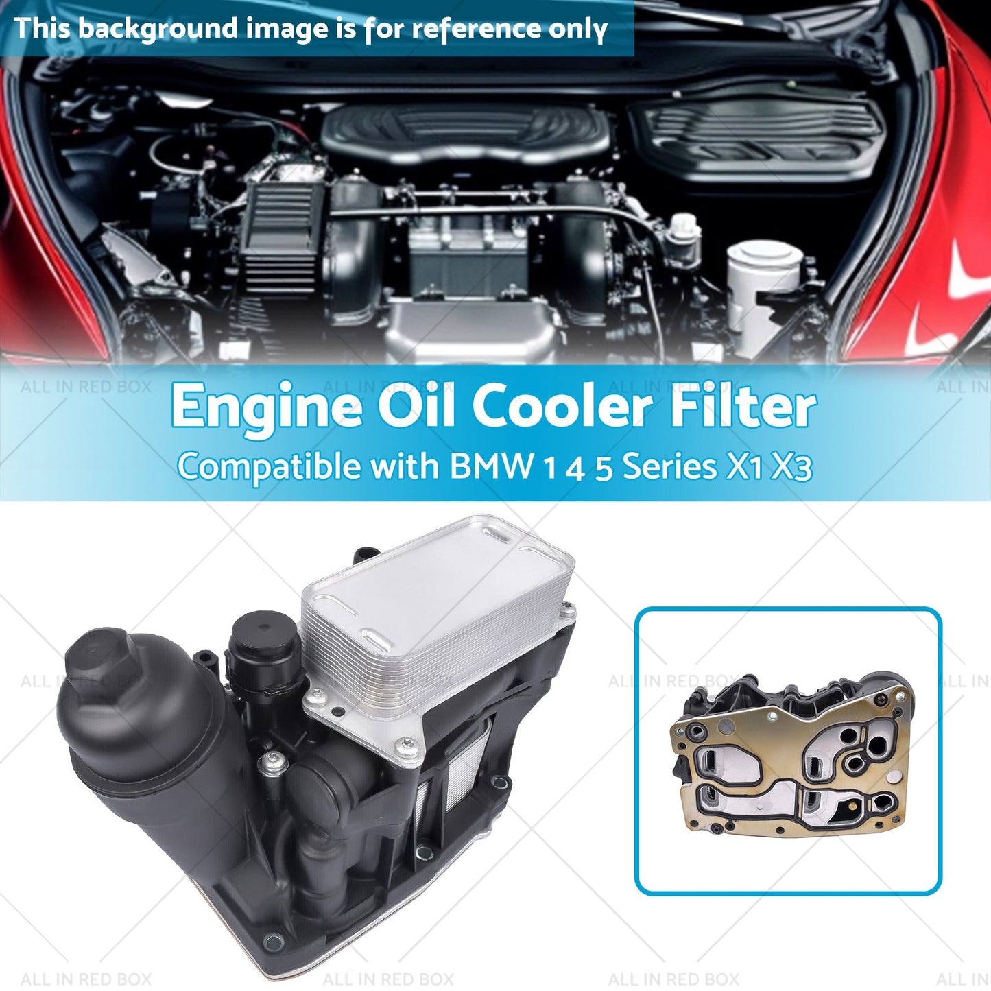 Engine Oil Filter Housing  and  Cooler 11428507697 SuitableFor BMW N47 N57 F25 10-19-2