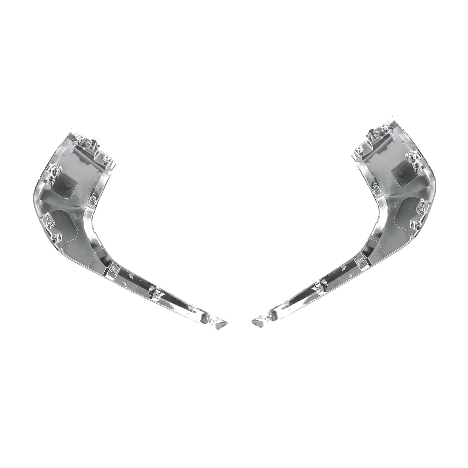 Left & Right Front Lower Bumper Molding Chrome Trim Suitable for Mitsubishi ASX-0