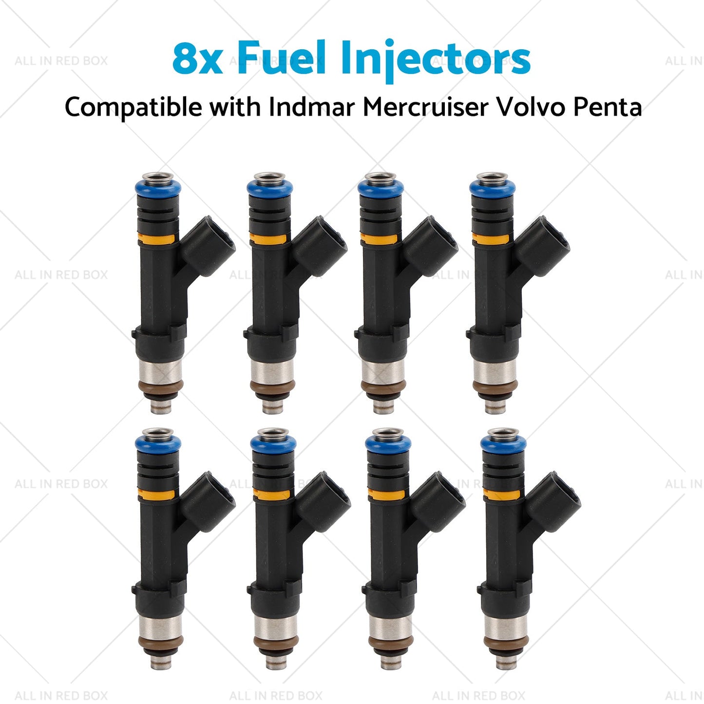 879312003 8x Fuel Injectors Suitable for Indmar Mercruiser Volvo Penta 07-13-3
