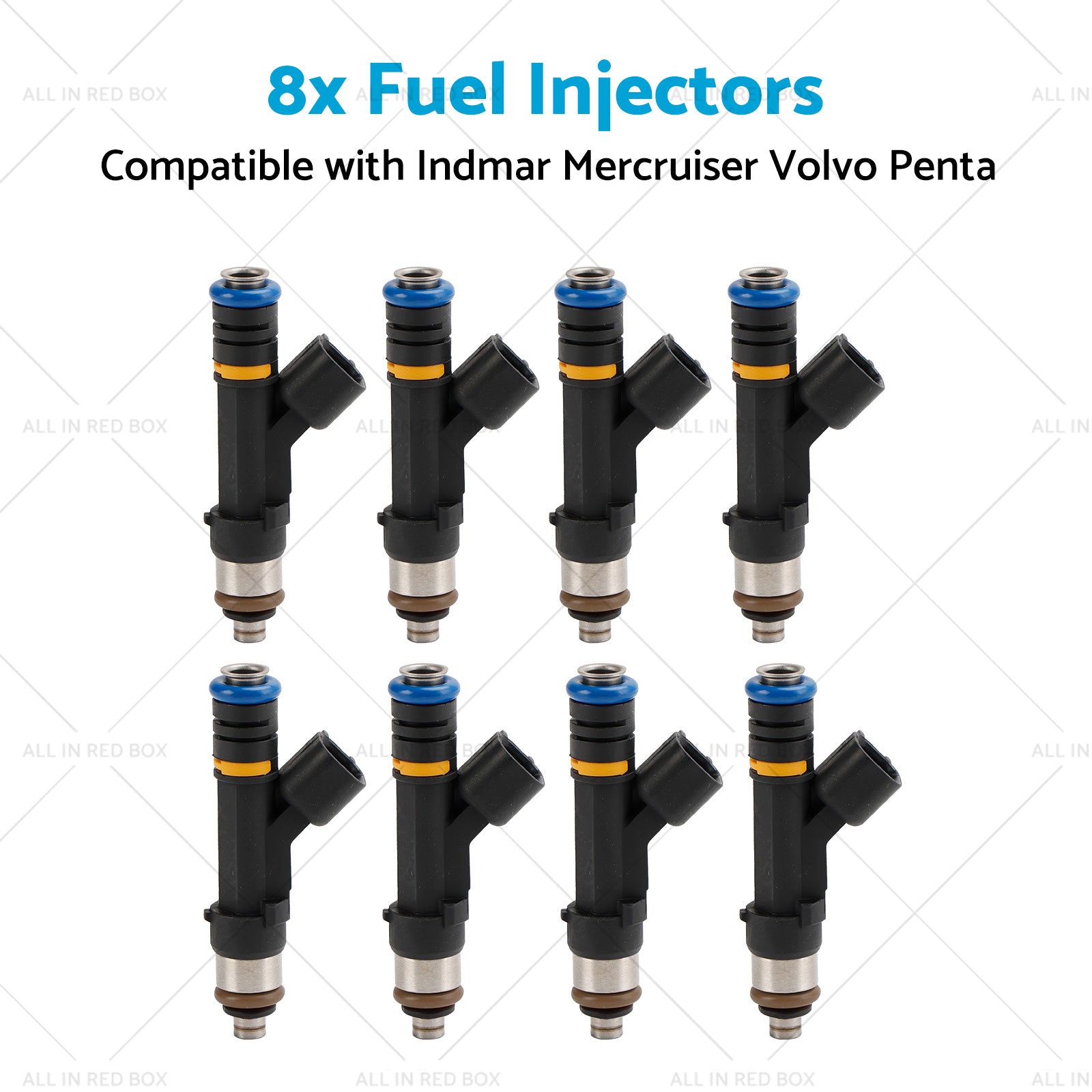 879312003 8x Fuel Injectors Suitable for Indmar Mercruiser Volvo Penta 07-13-3
