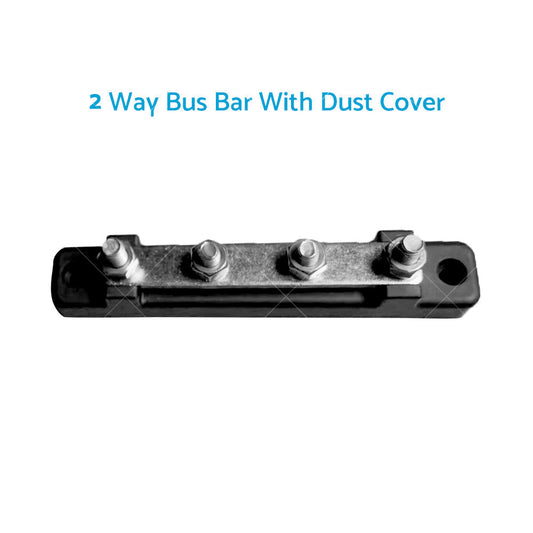 2 Way 6 Way Bus Bar Power Distribution 12V 150A Rated Terminal Block Black Red-1