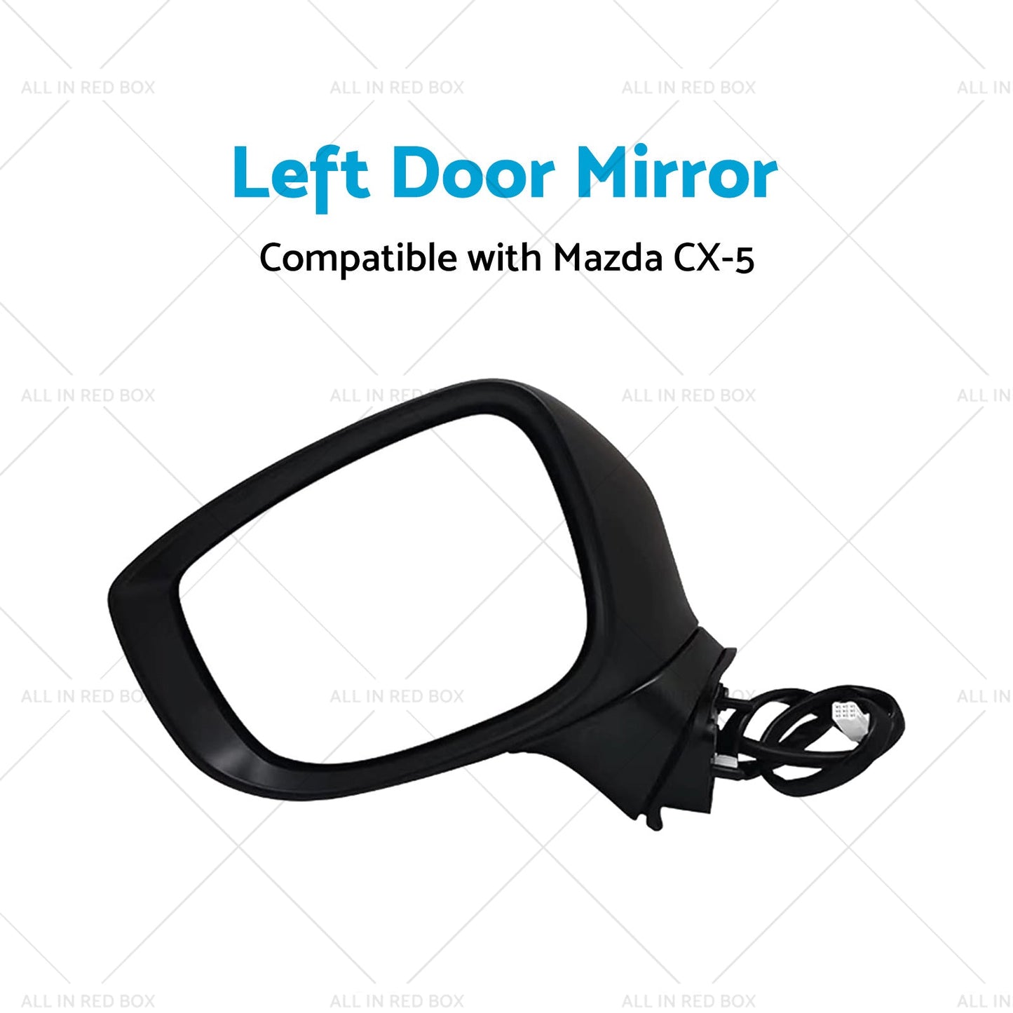 Left Door Mirror Suitable for Mazda CX-5 2017 Onward With BlindSpot Blinker Red-3