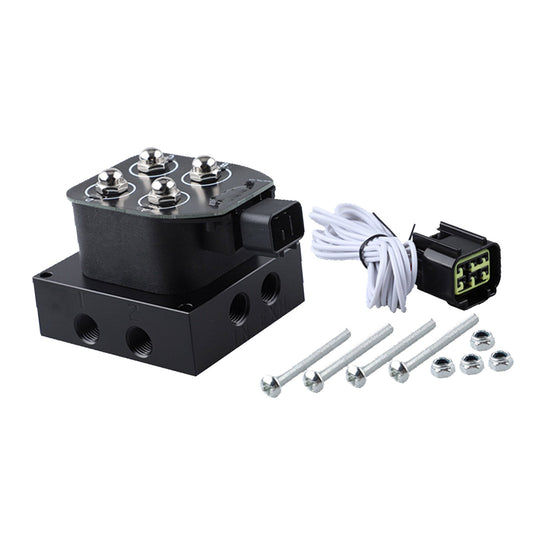 Manifold Valve Block 12V 1/4"NPT Suitable For Air Suspension System Universal Suspension-0