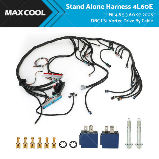 Stand Alone Harness 4L60E fit 4. 8 5. 3 6. 0 97-2006 DBC LS1 Vortec Drive By Cable-0