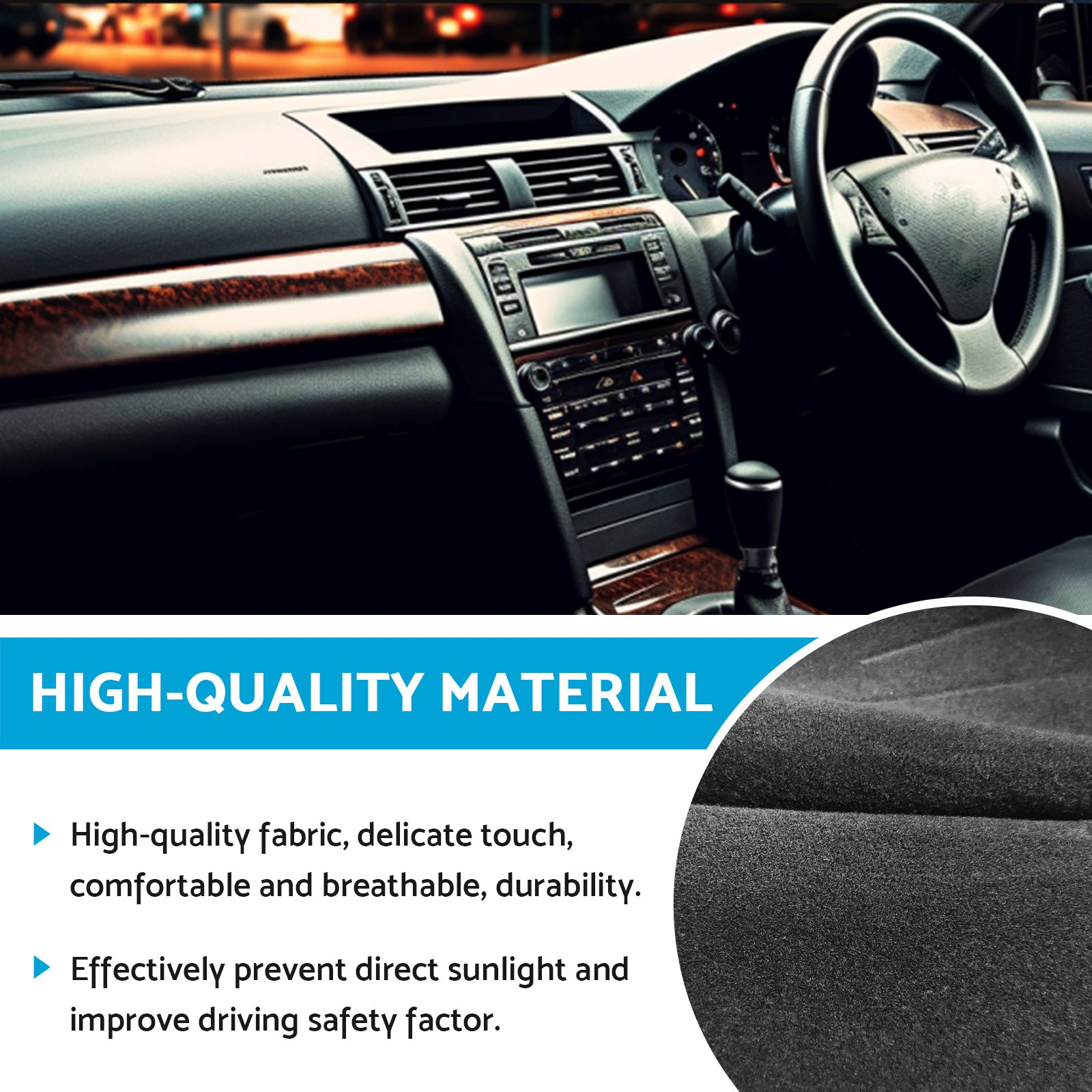 Dash Mat Cover Suitable For Honda Accord Euro CL9 2003-2008 No Sat Nav-4