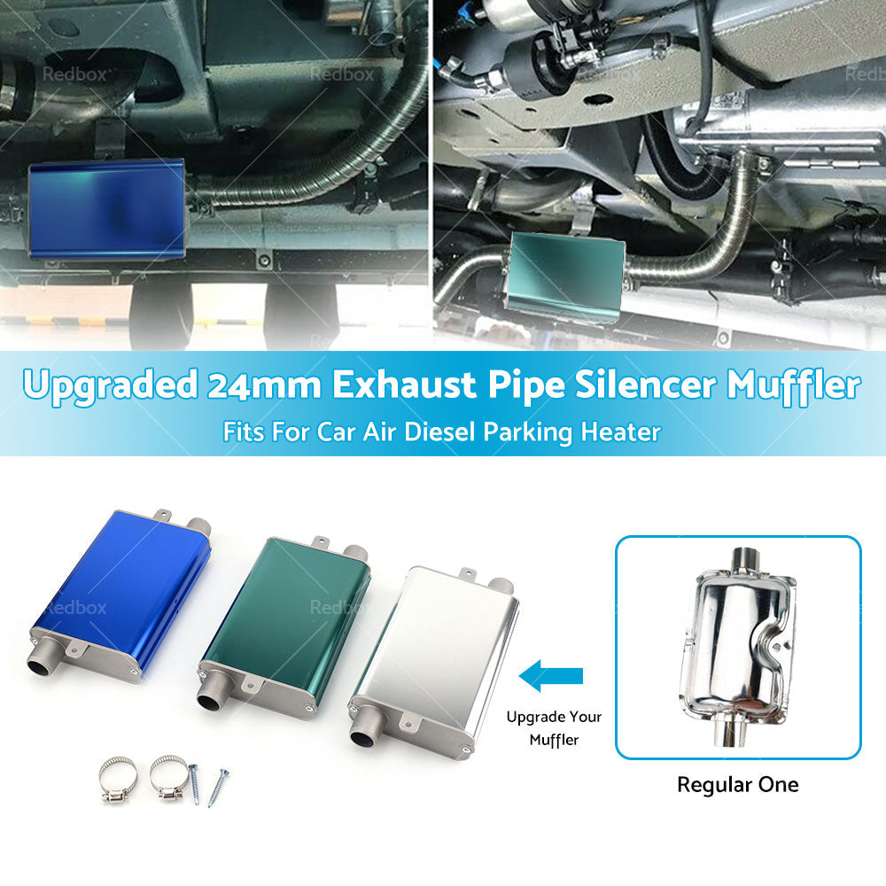 Upgraded 24mm Exhaust Pipe Silencer Muffler For Car Air Diesel Parking Heater-2
