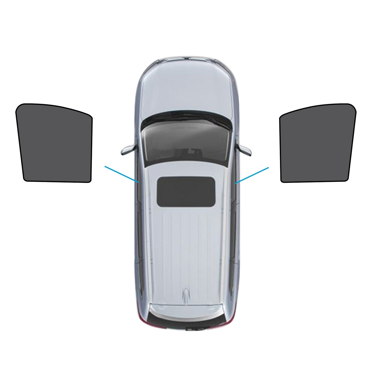 2x Car Front Window Shades Suitable for LDV G10 2014-Present UVB&UVA Protection-0