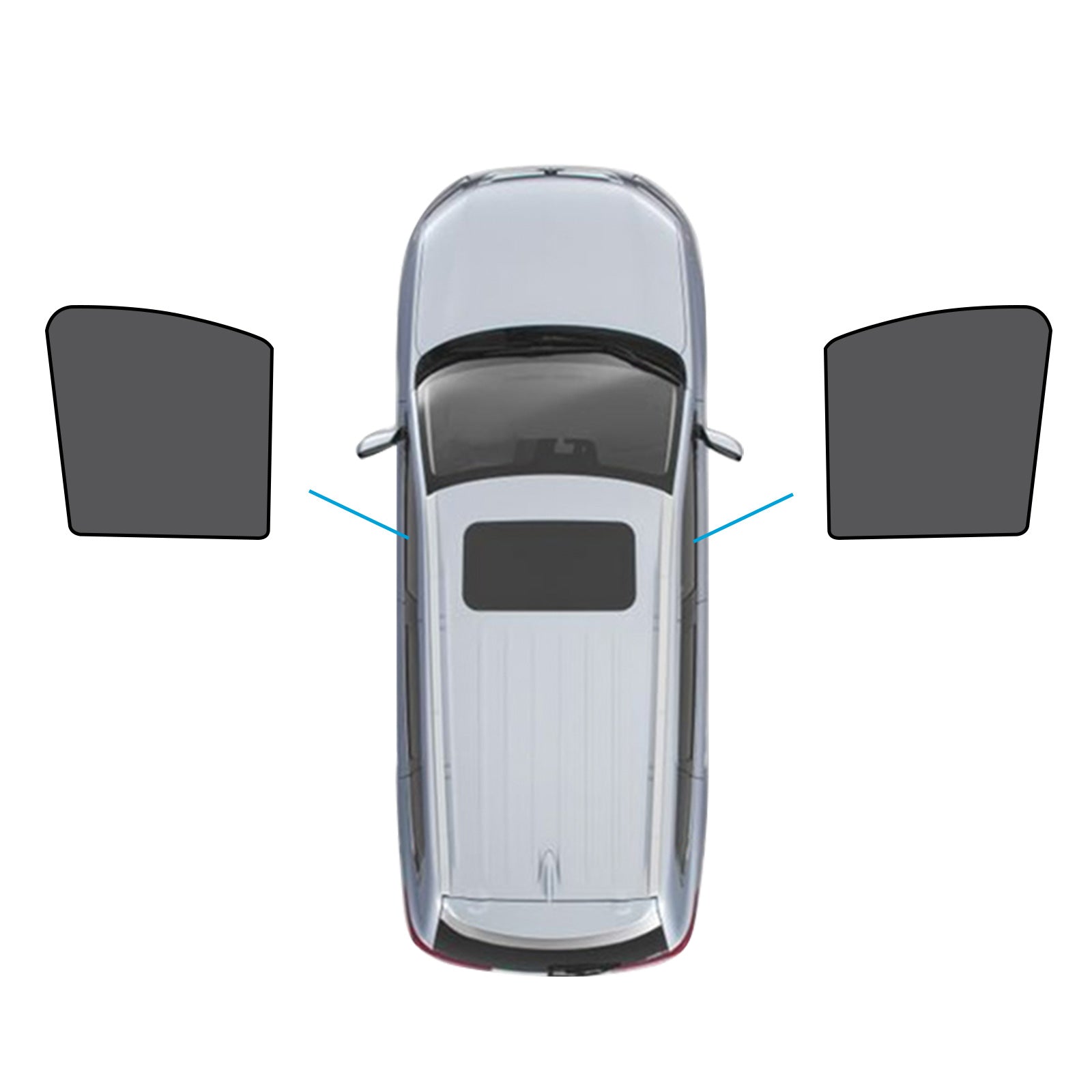 2x Car Front Window Shades Suitable for LDV G10 2014-Present UVB&UVA Protection-0