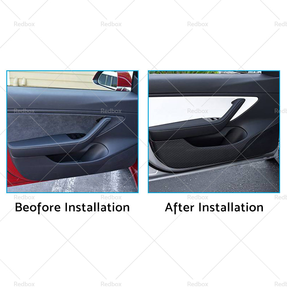 Suitable for Tesla Model3 Accessories Car Door Anti-kick Sticker Cover Protector-4