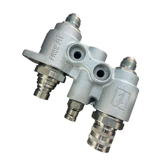 For Bobcat Hydraulic Block Quick Coupler Flat Face FFH Auxillary Valve 6678076-0