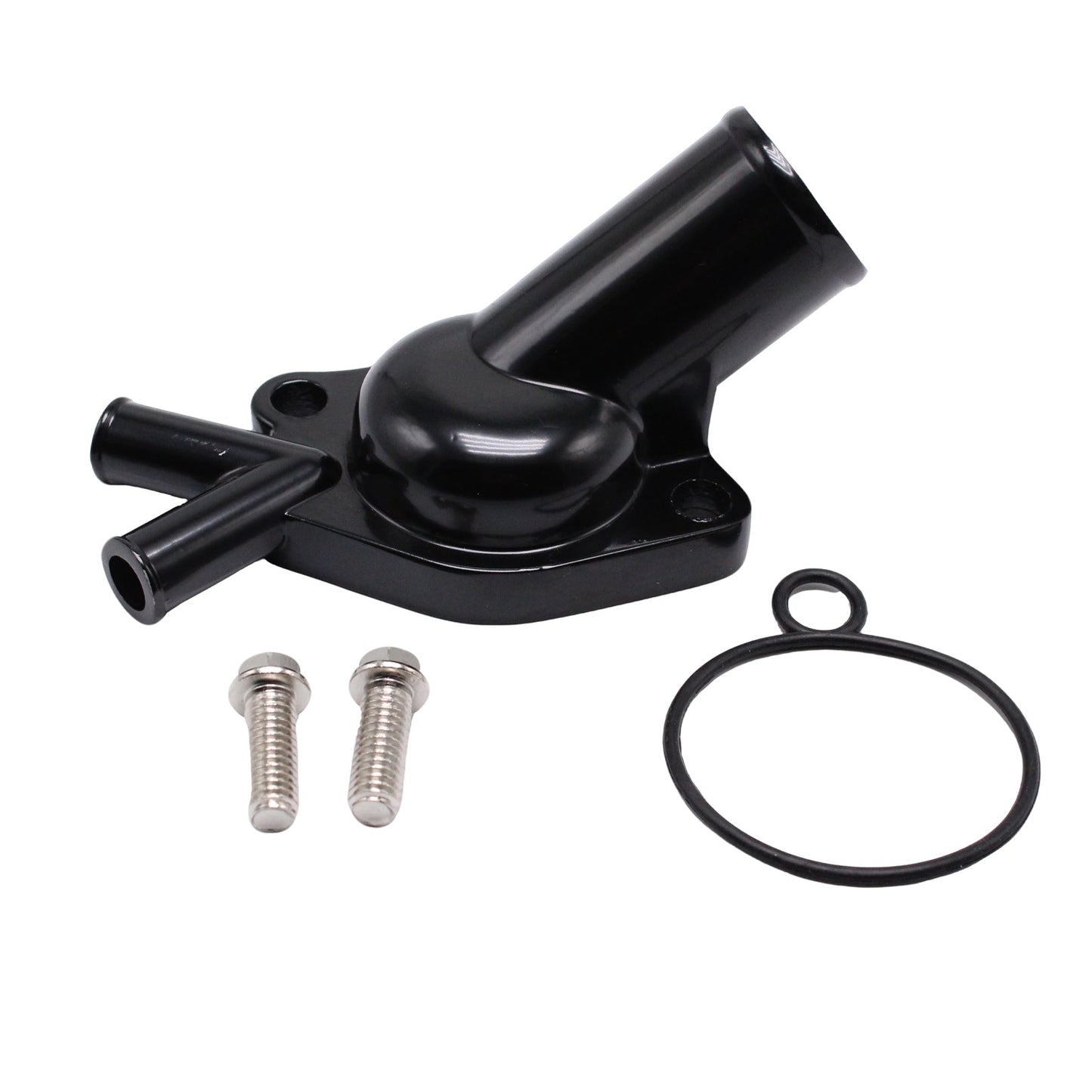 Black Twin Port Thermostat Housing Suitable for Holden V8 253 308 WB LH LX HX HZ-0