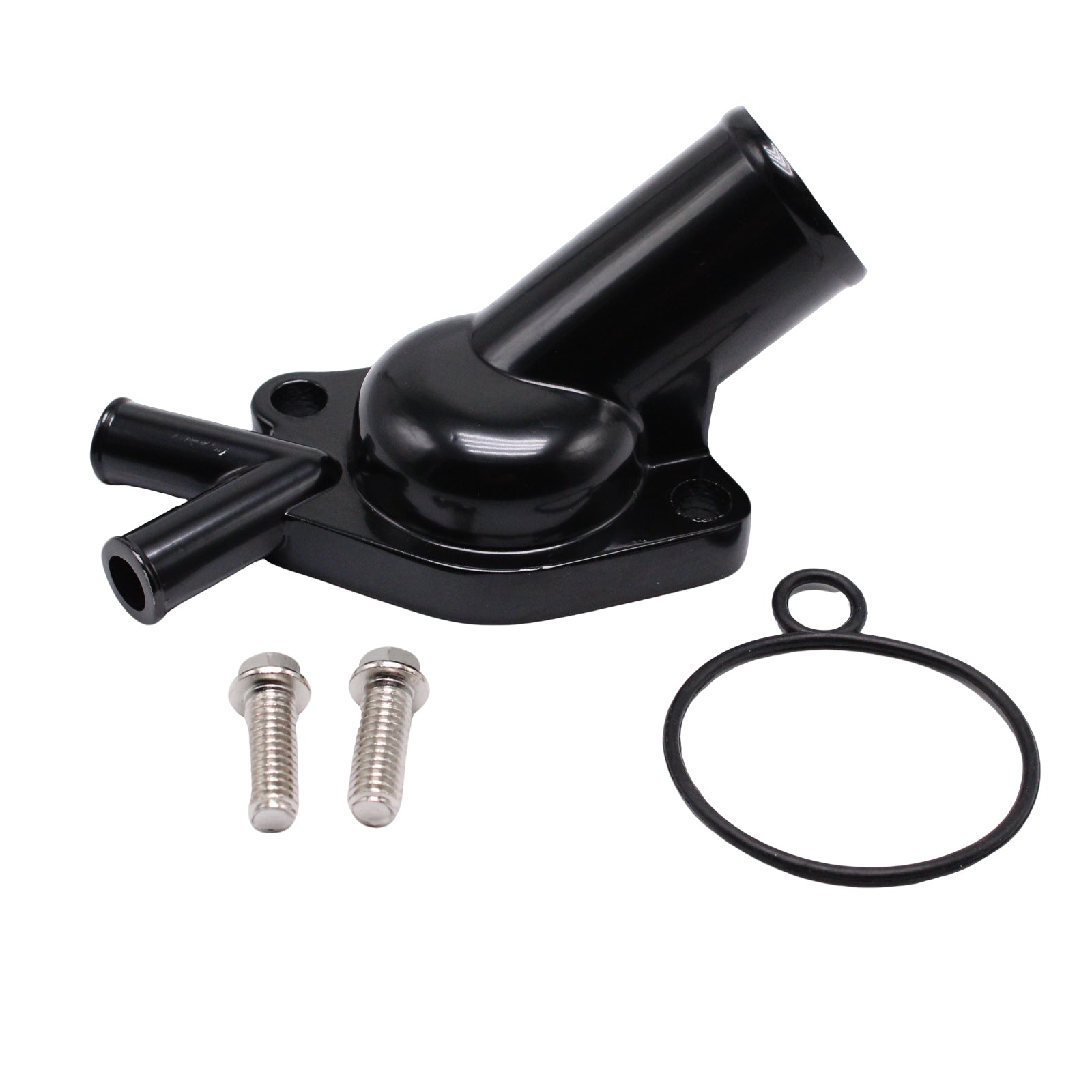 Black Twin Port Thermostat Housing Suitable for Holden V8 253 308 WB LH LX HX HZ-0