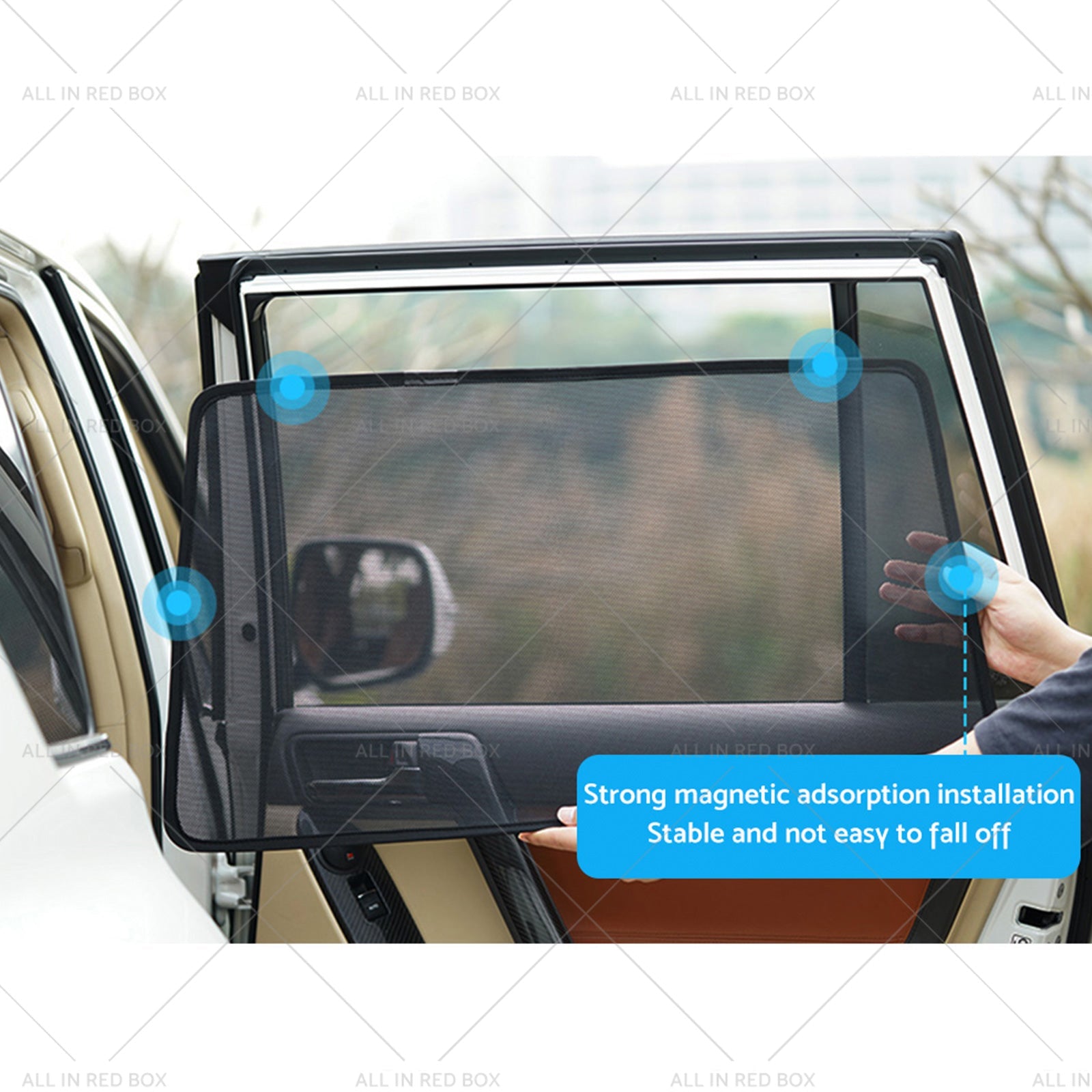 Window Magnetic Mesh Sun Blind Shade Suitable for MG ZS ZST ZS EV 2018-23-3