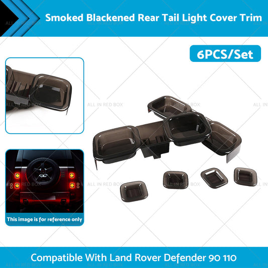 Smoked Blackened Tail Light Cover Suitable For Land Rover Defender 90 110 20-22-0