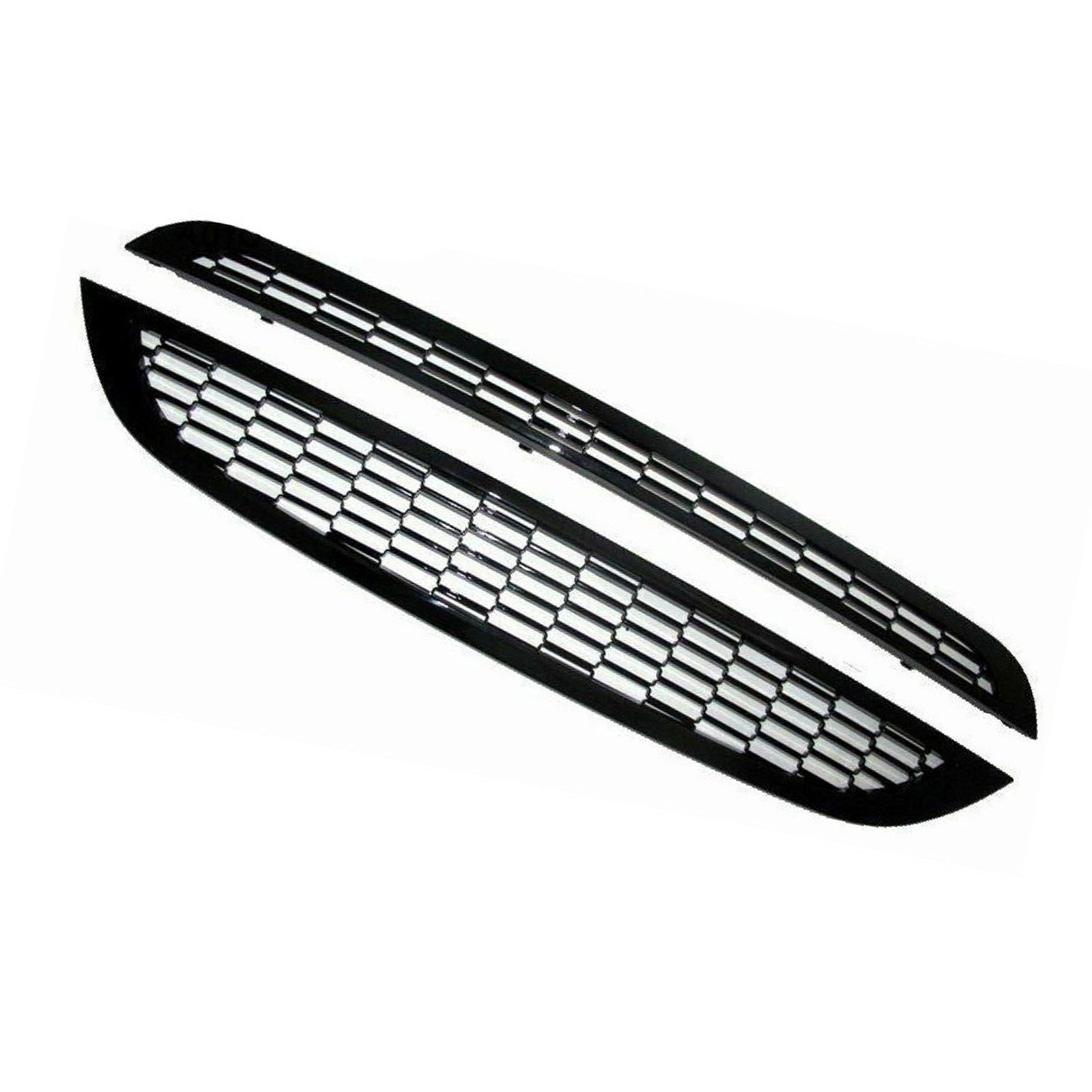 2x Honeycomb Mesh Front Grill Suitable For Mini Cooper R50 / R52 / R53 2002-2006-1
