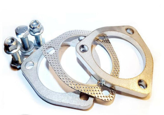 Universal Exhaust Flange Plate Set Stainless Steel 76mm - 3in 111mm 9mm-0