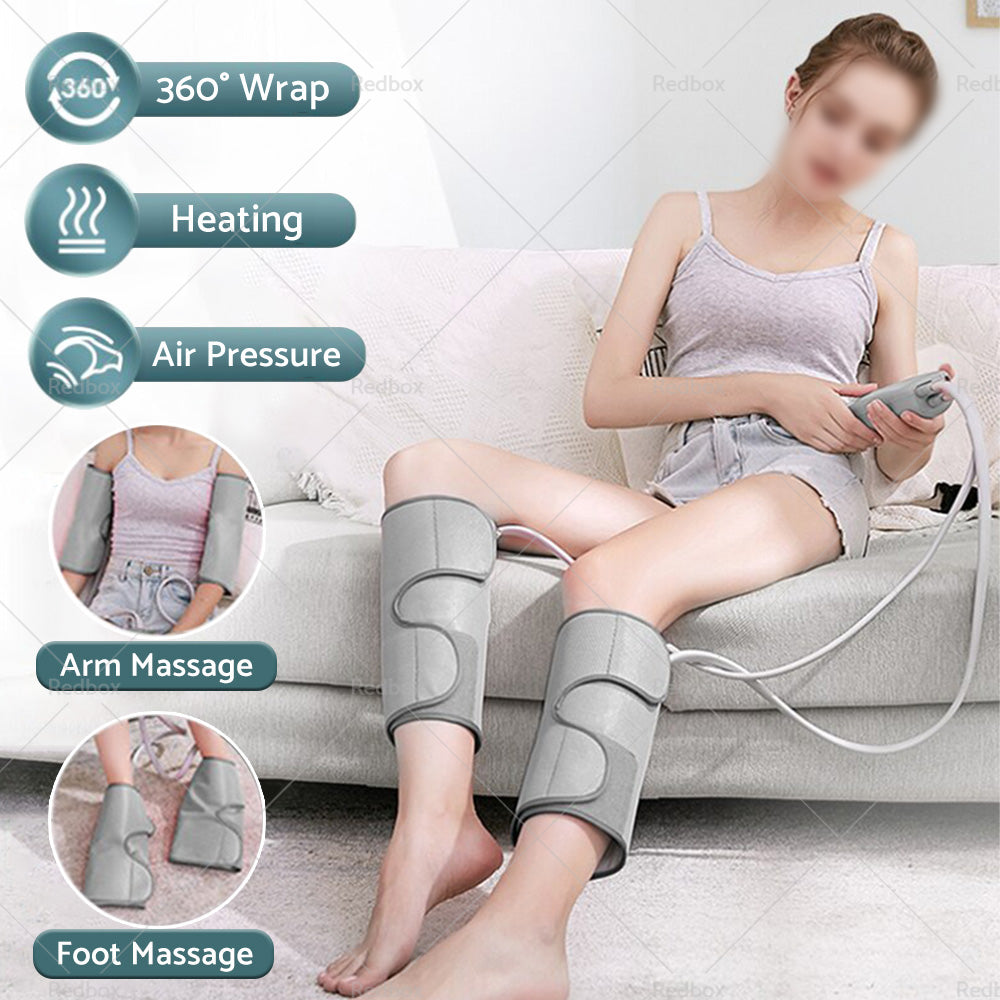 Leg  and  Foot Massager With Heat Compression Calf Thigh Massage Muscles Relax Wraps-1