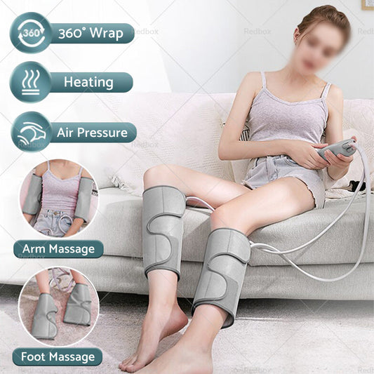 Leg  and  Foot Massager With Heat Compression Calf Thigh Massage Muscles Relax Wraps-1