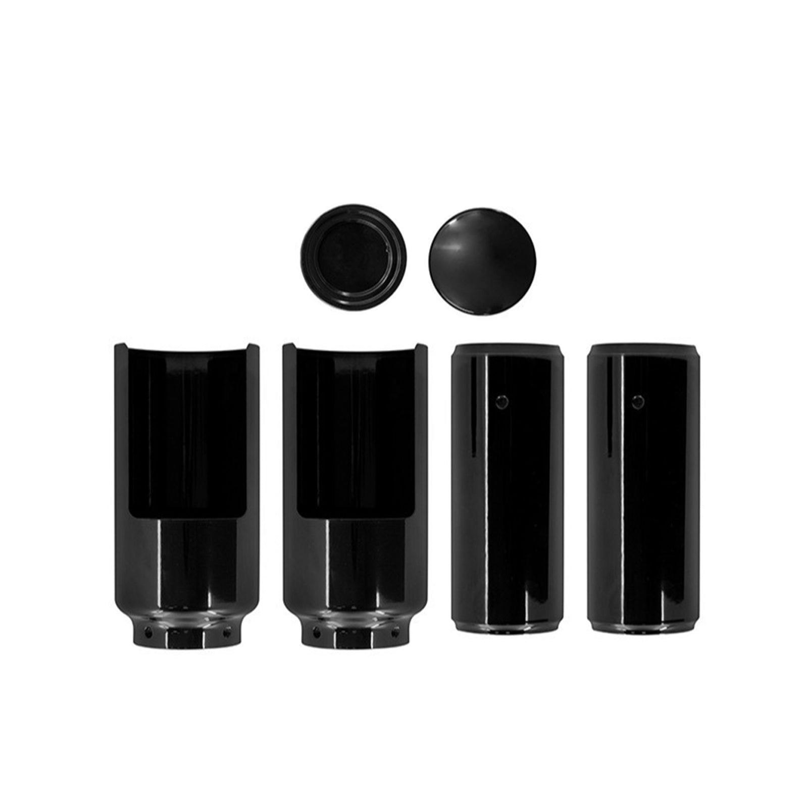 Black Fork Cover Set For Harley Softail M8 Street Bob 2018-2022 Full-2