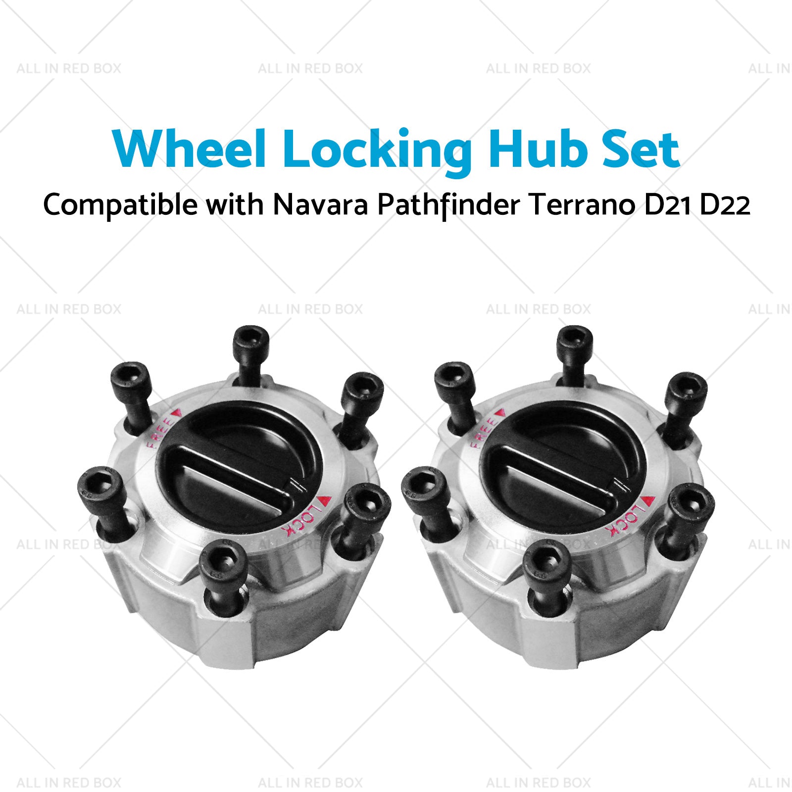 Wheel Locking Hub Set Suitable for 90-16 Navara Pathfinder Terrano D21 D22-3