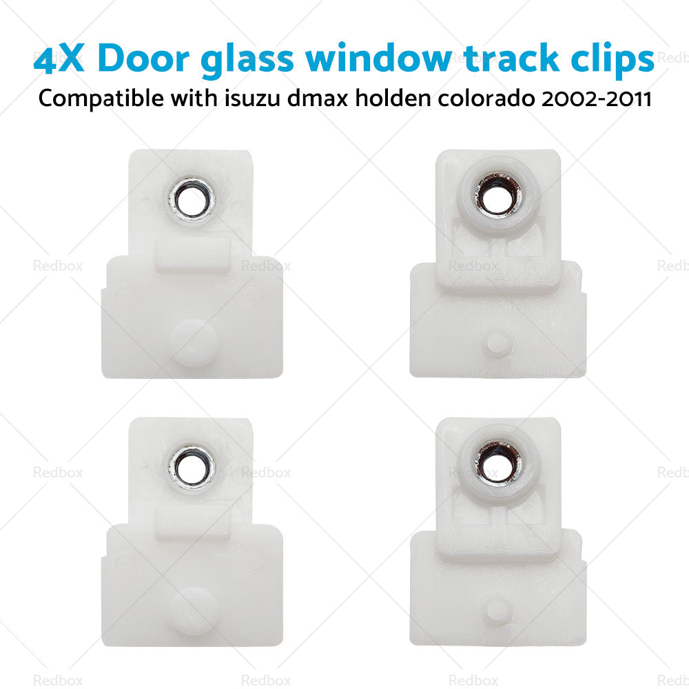 4x Door Window Glass Track Clip LR for Isuzu D-Max Holden Colorado Rodeo 02-19-1