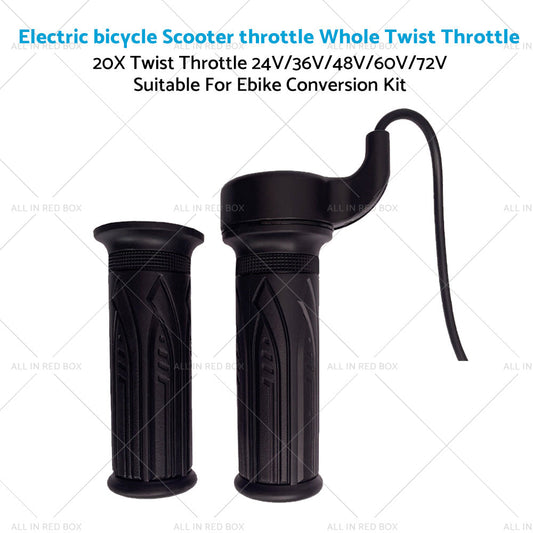 EBike Twist Speed Throttle 12V 24V 36V 48V 72V For Electric Scooter Bicycle Bike-1