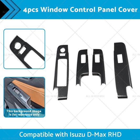 Carbon Fiber Pattern Window Lift Trim Suitable For Isuzu D-Max Dmax 2021-2023-1
