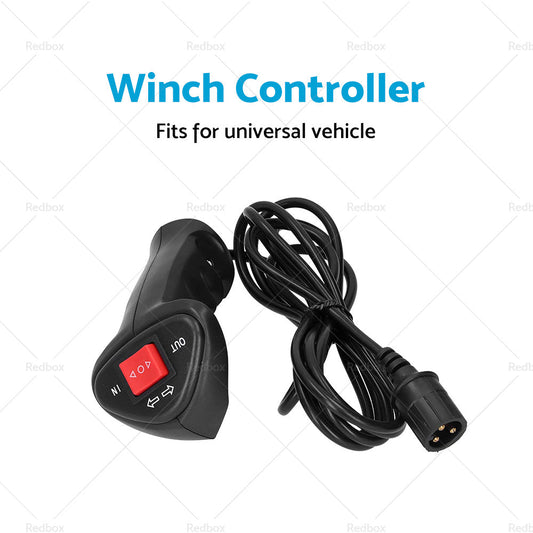 Universal Electric Winch Remote Controller With 9. 2ft Cable Car Vehicle-1
