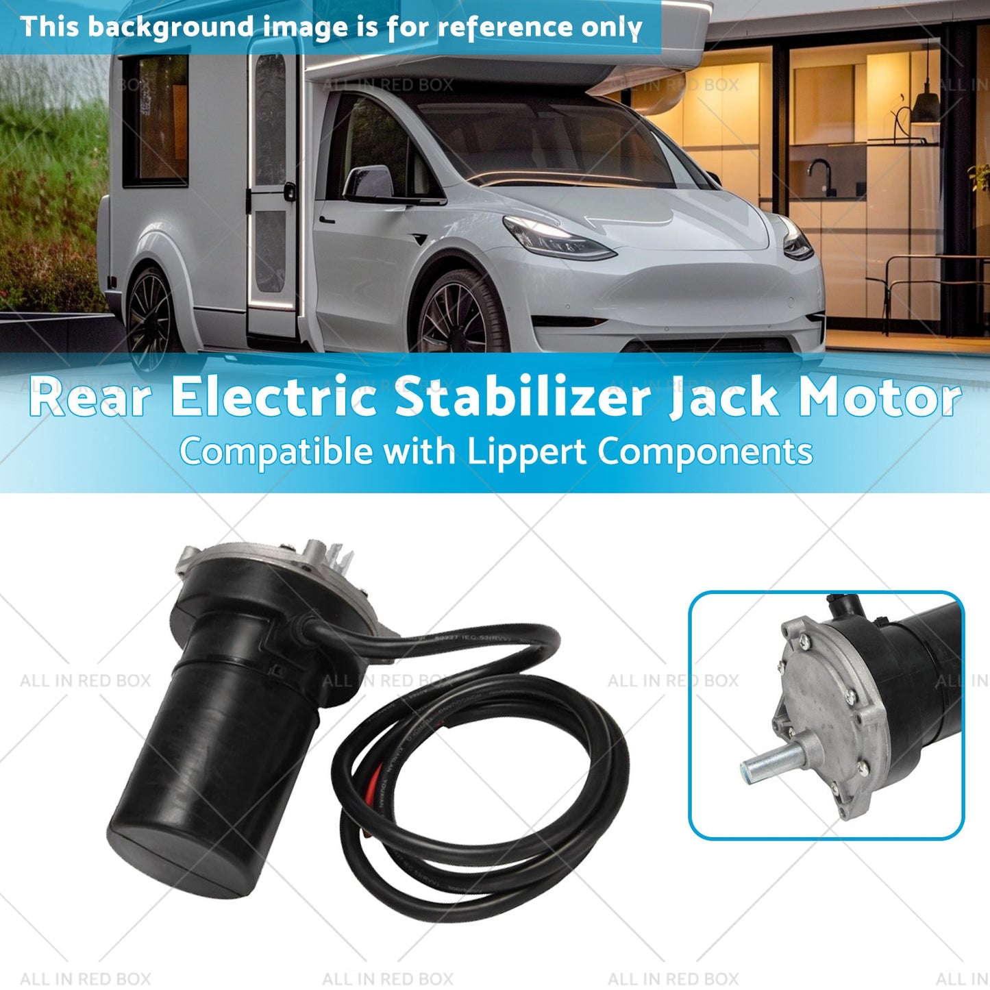352338 Rear Electric Stabilizer Jack Motor Suitable for Lippert Components-2
