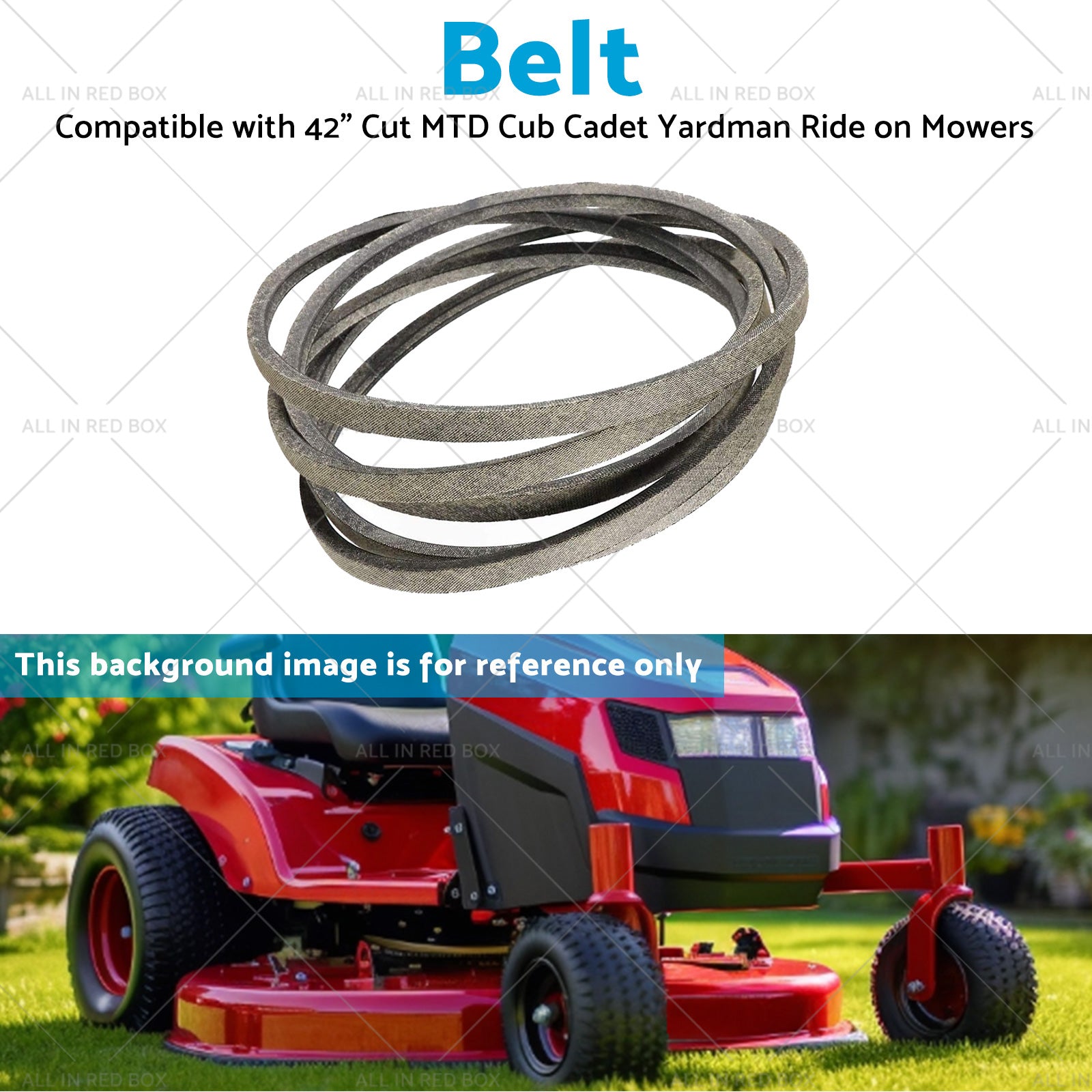 Deck Belt  Suitable For 42inch Cut MTD Cub Cadet Yardman Ride on Mowers 754-04045-3