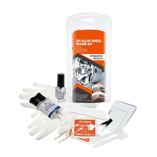 Silver Alloy Wheel Rim Scratch Repair Kit Tool Set Suitable For Car Kerb Damage-0