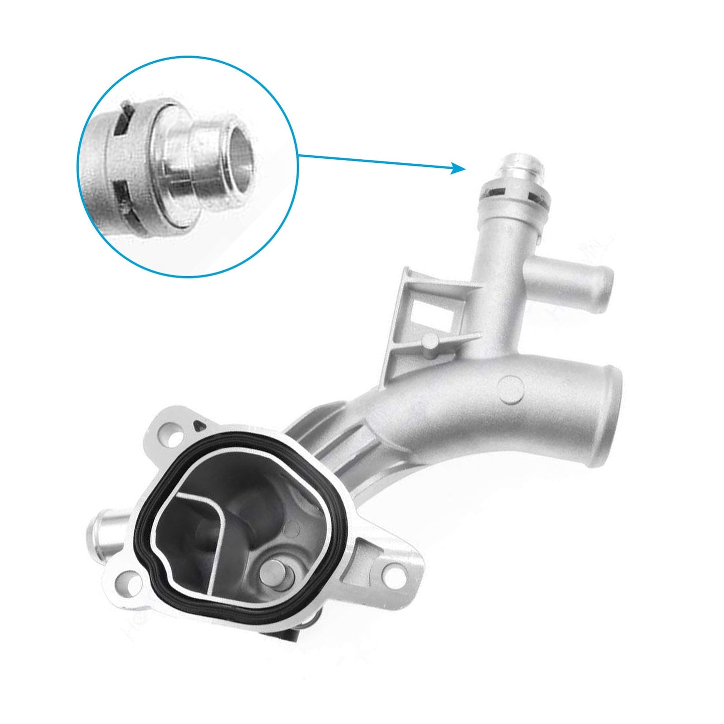 Water Outlet Thermostat Housing Aluminum Suitable for Chevy Cruze 1. 4L 11-18-3