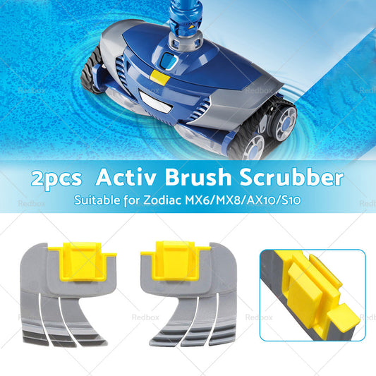 2PCS Activ Brush Scrubber for Zodiac MX6 MX8 AX10 AstralPool S10 Pool Cleaners-1