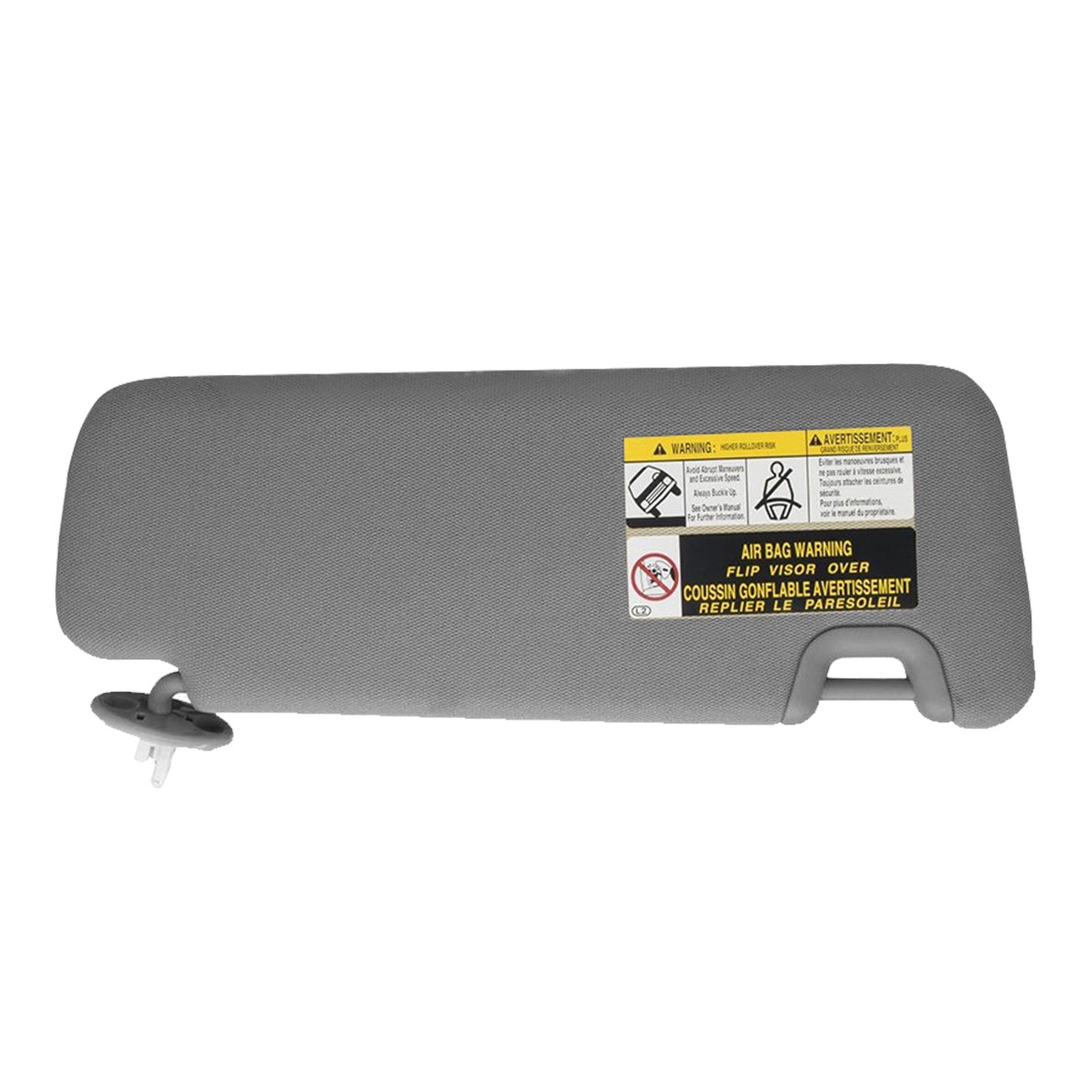 Right Driver Side Sun Visor With Vanity Light Suitable For Toyota Kluger 2014-2019 Gray-1