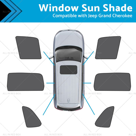 Front Rear Port Window Magnetic Mesh Sun Shade Suitable for Jeep Grand Cherokee-0
