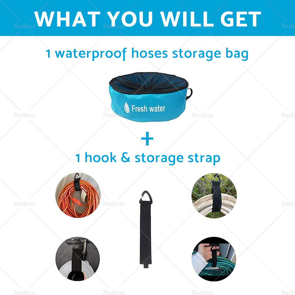 Storage Bag Caravan Camping RV Cable Organizer Water Hose Electrical Cords-4
