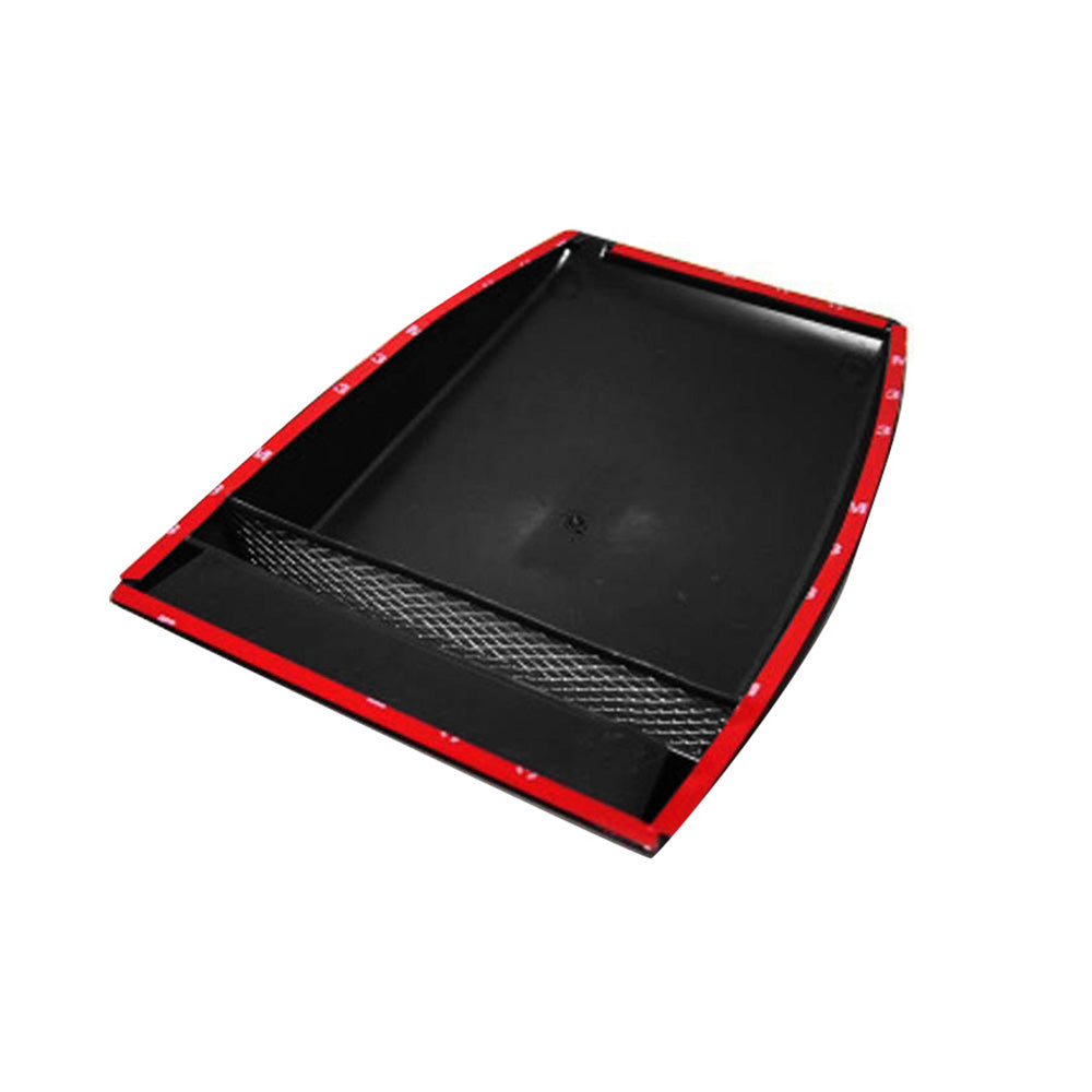 Universal Car Air Flow Intake Scoop Bonnet Hood Cover Black ABS Plastic-2