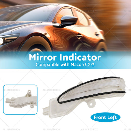 Left Side Mirror Light Indicator Blinker Suitable for Mazda CX-3 CX3 2015-2022-0