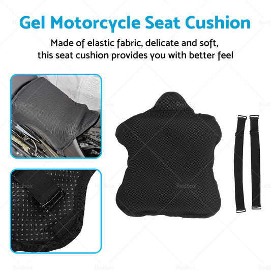 Motorcycle Comfort Gel Seat Cushion Universal Air Motorbike Pillow Pad Cover-1